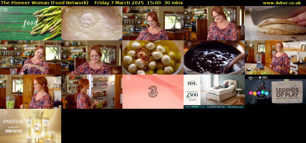 The Pioneer Woman (Food Network) Friday 7 March 2025 15:00 - 15:30