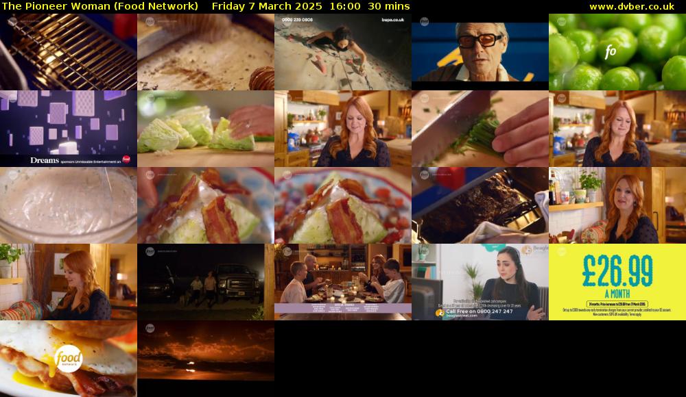 The Pioneer Woman (Food Network) Friday 7 March 2025 16:00 - 16:30