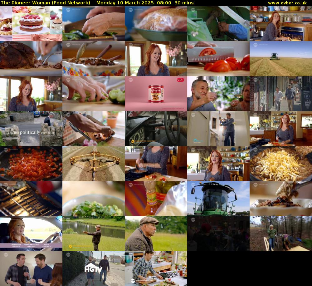 The Pioneer Woman (Food Network) Monday 10 March 2025 08:00 - 08:30