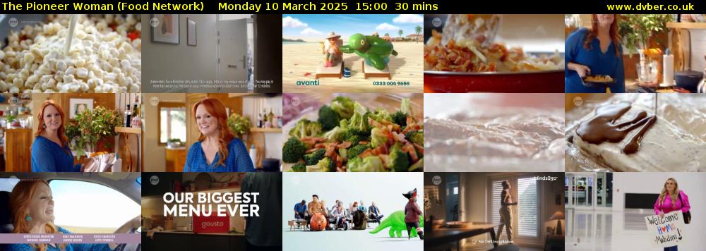 The Pioneer Woman (Food Network) Monday 10 March 2025 15:00 - 15:30