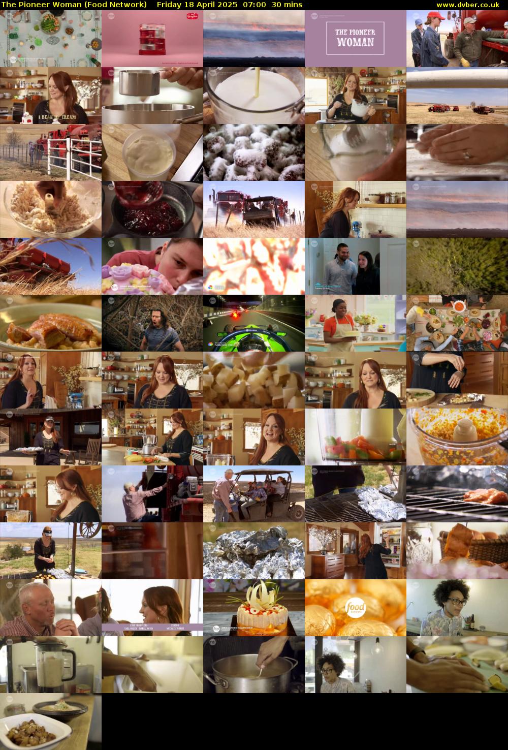 The Pioneer Woman (Food Network) Friday 18 April 2025 07:00 - 07:30