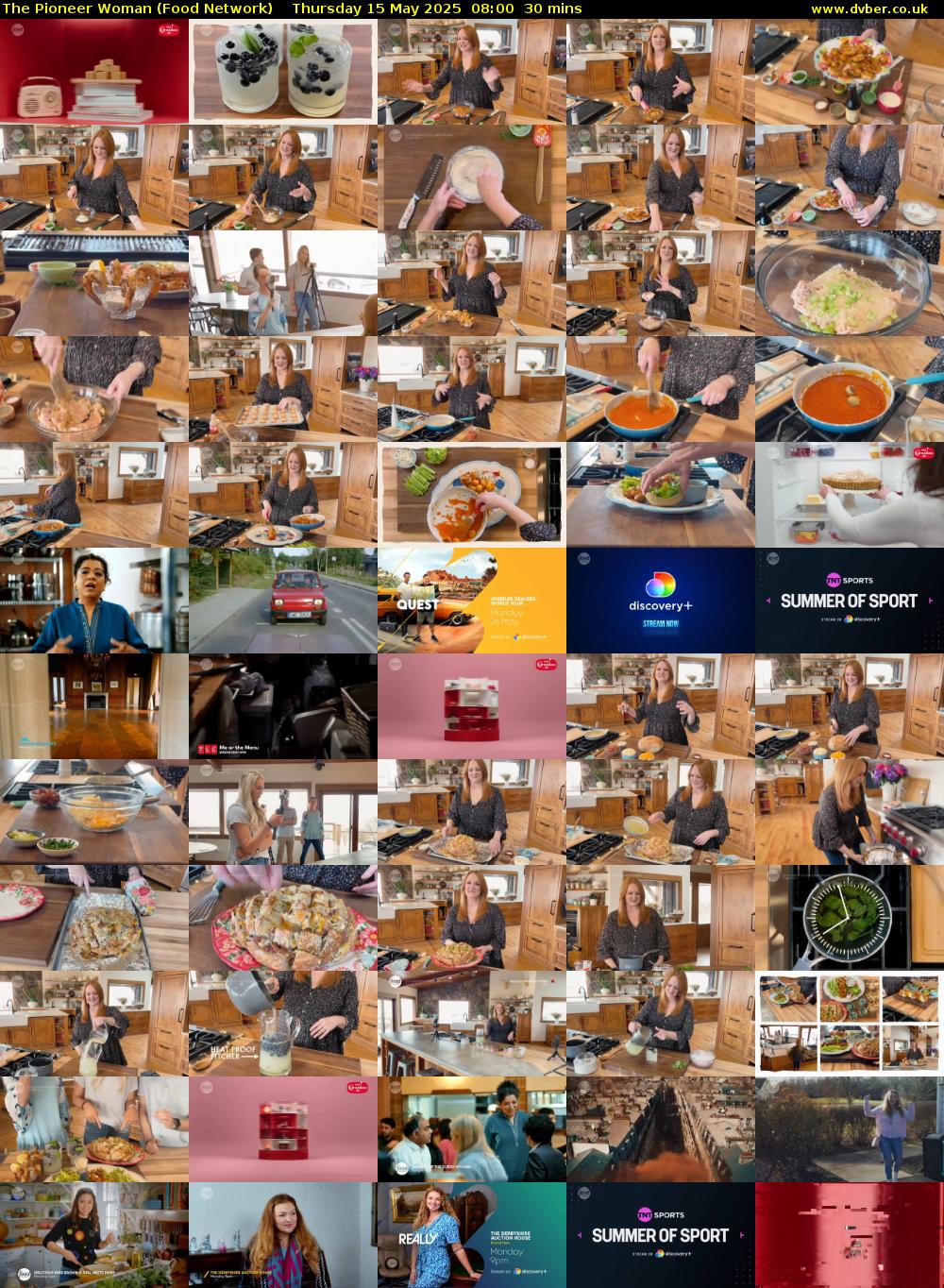 The Pioneer Woman (Food Network) Thursday 15 May 2025 08:00 - 08:30