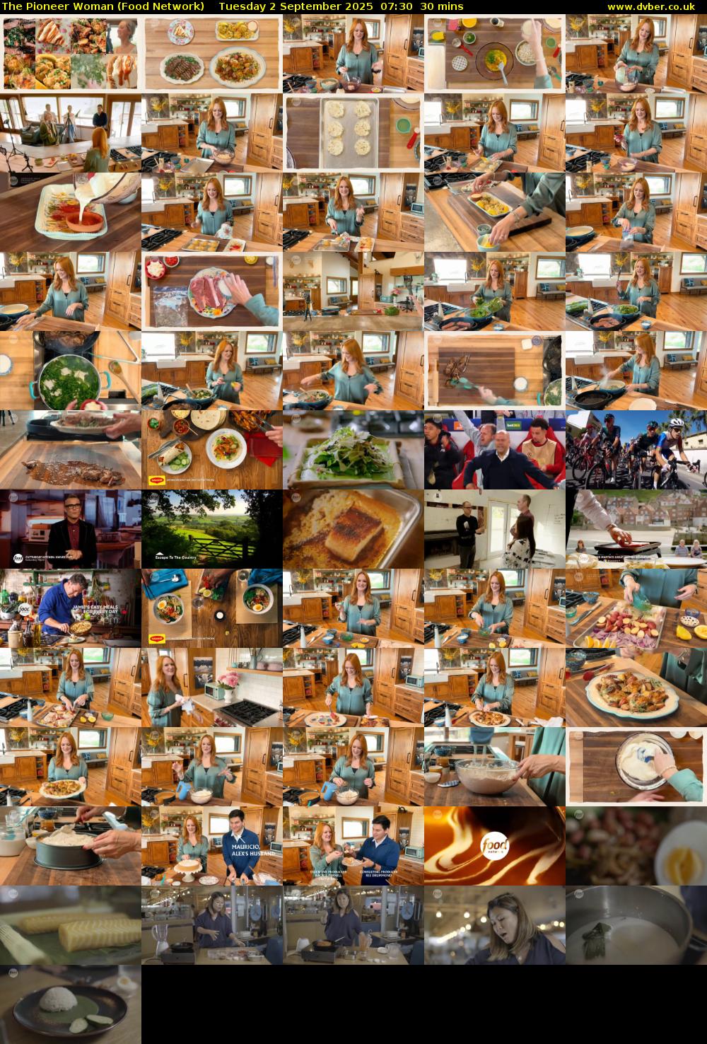 The Pioneer Woman (Food Network) Tuesday 2 September 2025 07:30 - 08:00