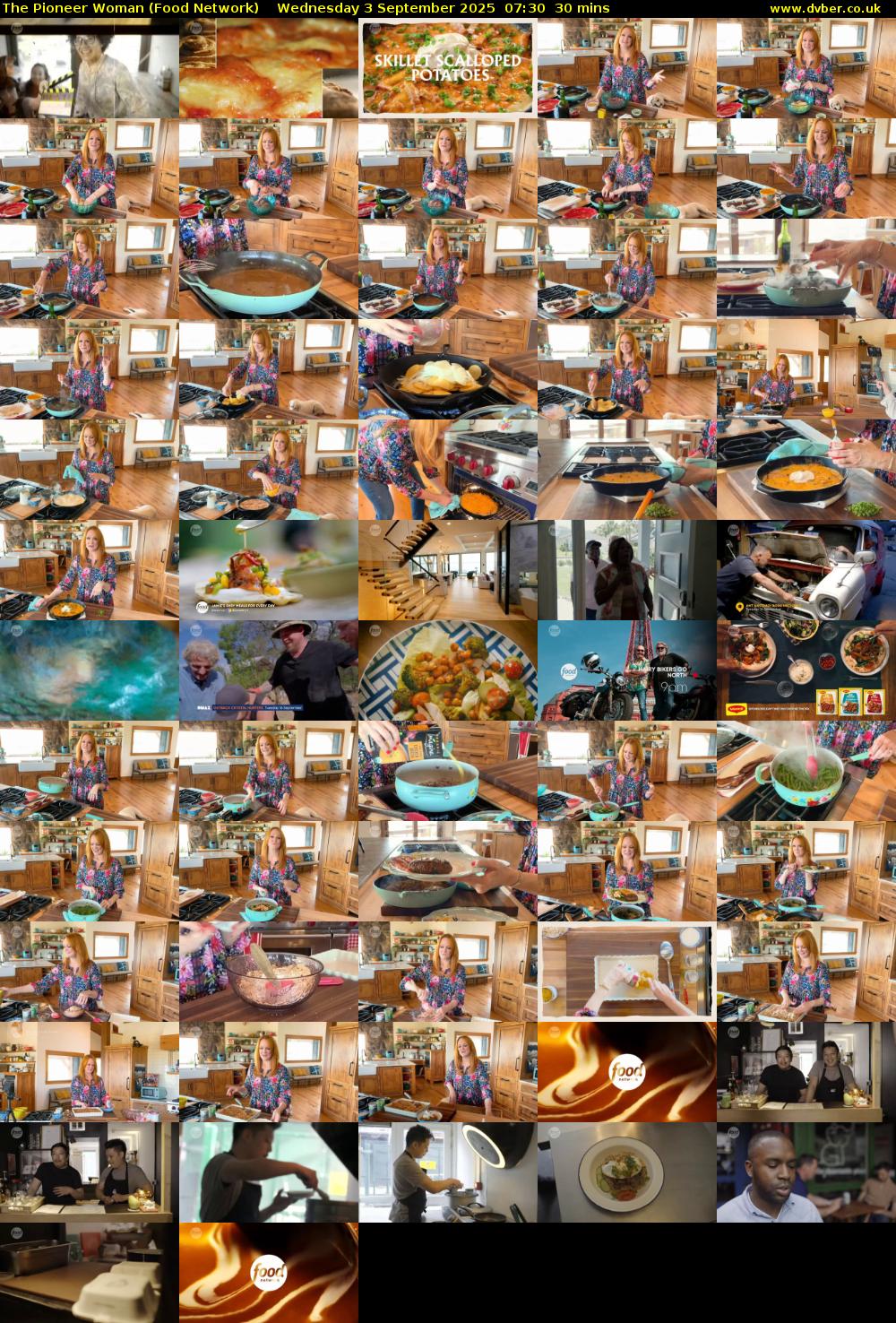 The Pioneer Woman (Food Network) Wednesday 3 September 2025 07:30 - 08:00
