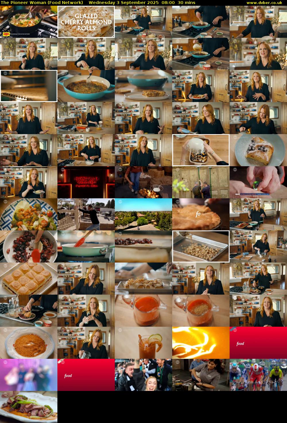 The Pioneer Woman (Food Network) Wednesday 3 September 2025 08:00 - 08:30