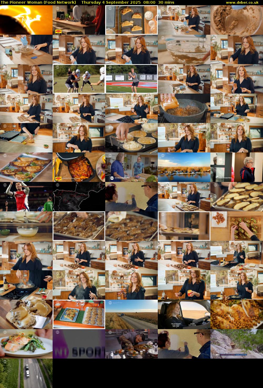The Pioneer Woman (Food Network) Thursday 4 September 2025 08:00 - 08:30