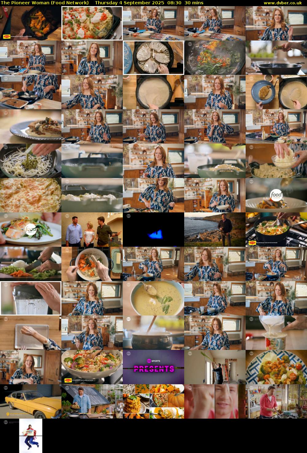 The Pioneer Woman (Food Network) Thursday 4 September 2025 08:30 - 09:00