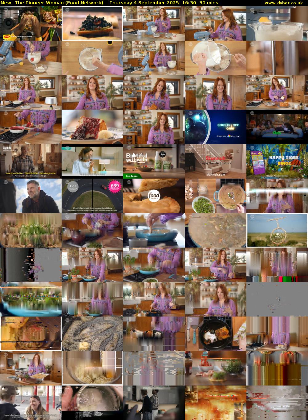 The Pioneer Woman (Food Network) Thursday 4 September 2025 16:30 - 17:00