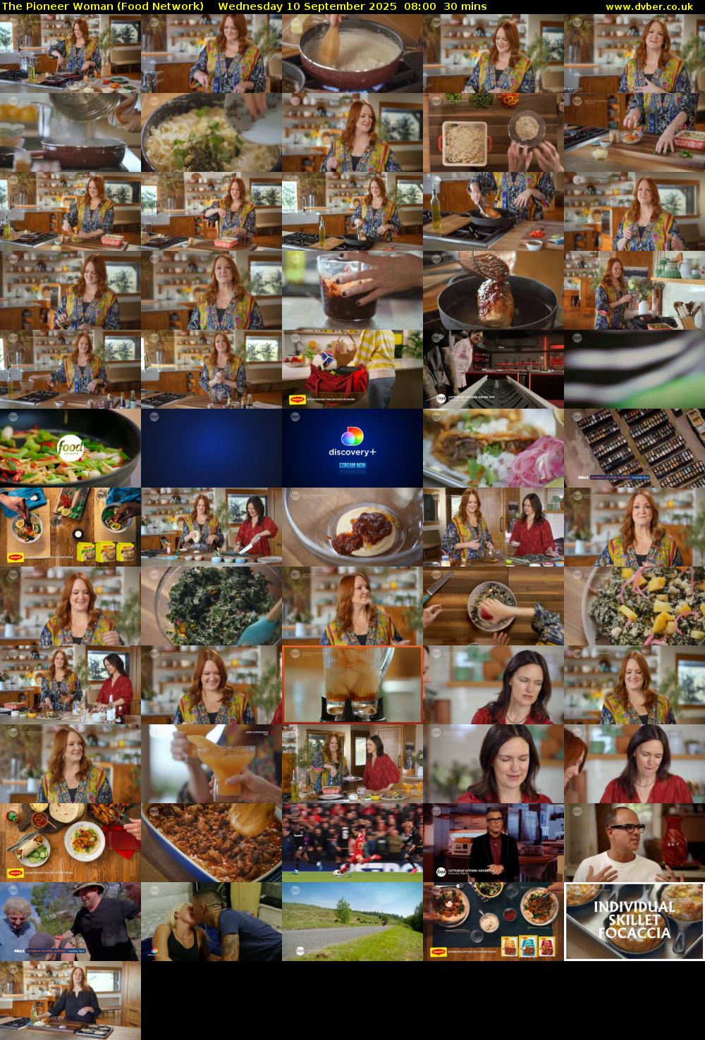 The Pioneer Woman (Food Network) Wednesday 10 September 2025 08:00 - 08:30