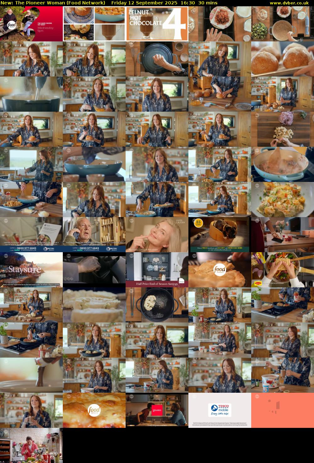 The Pioneer Woman (Food Network) Friday 12 September 2025 16:30 - 17:00