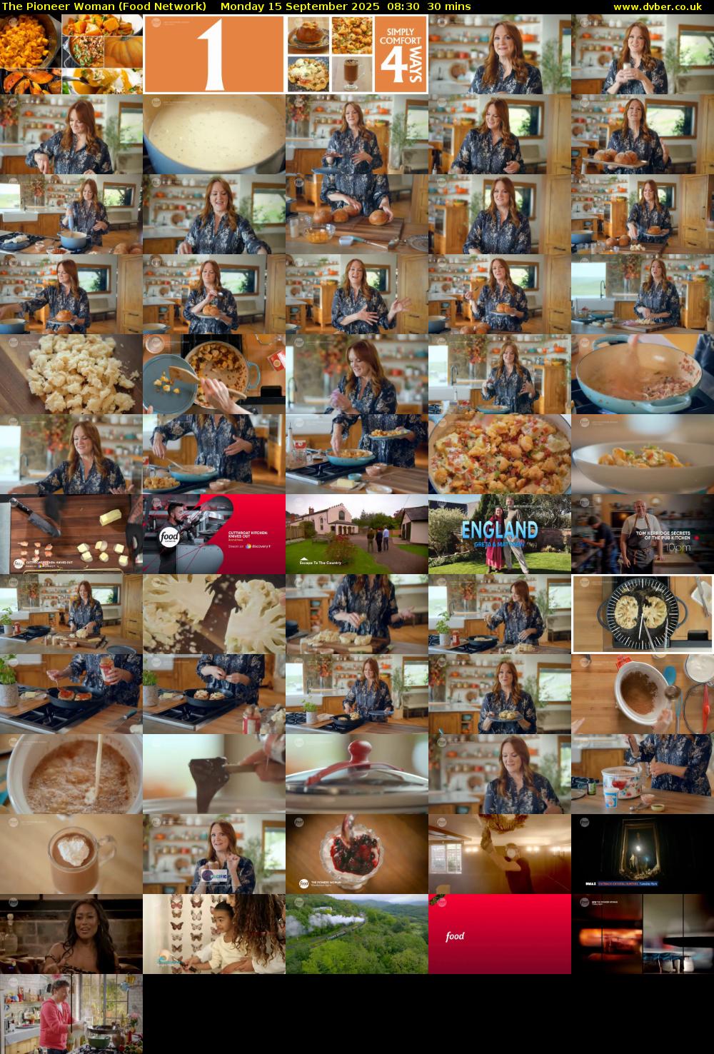 The Pioneer Woman (Food Network) Monday 15 September 2025 08:30 - 09:00