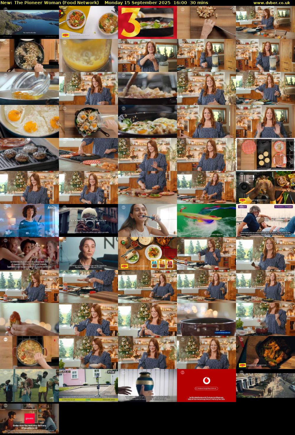 The Pioneer Woman (Food Network) Monday 15 September 2025 16:00 - 16:30