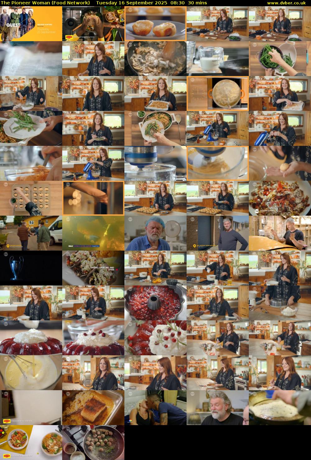 The Pioneer Woman (Food Network) Tuesday 16 September 2025 08:30 - 09:00