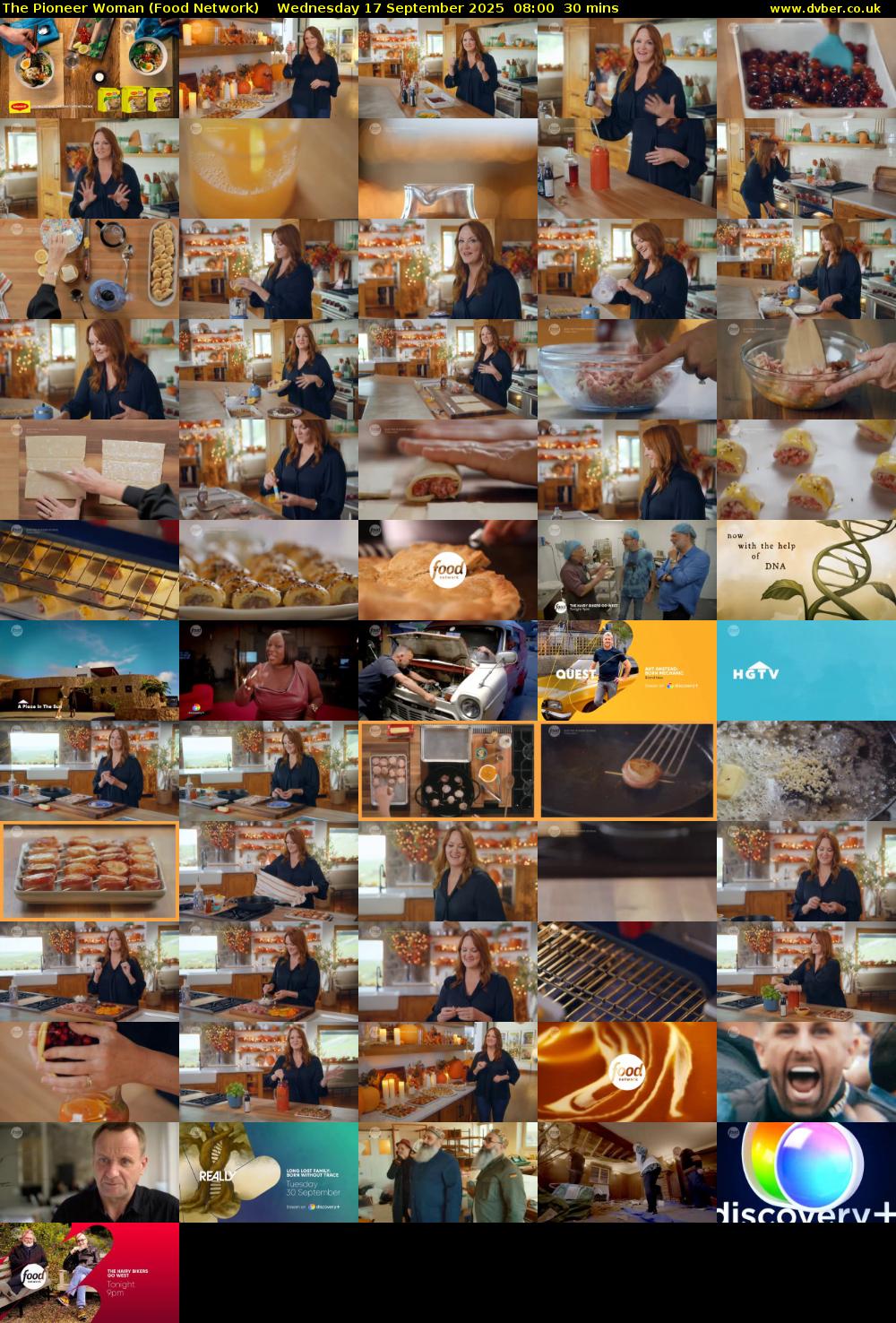 The Pioneer Woman (Food Network) Wednesday 17 September 2025 08:00 - 08:30