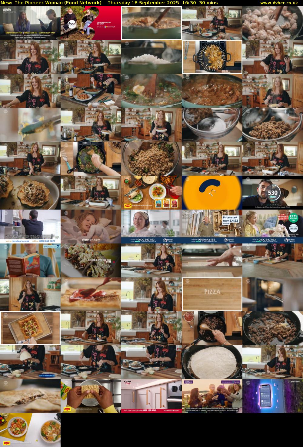 The Pioneer Woman (Food Network) Thursday 18 September 2025 16:30 - 17:00