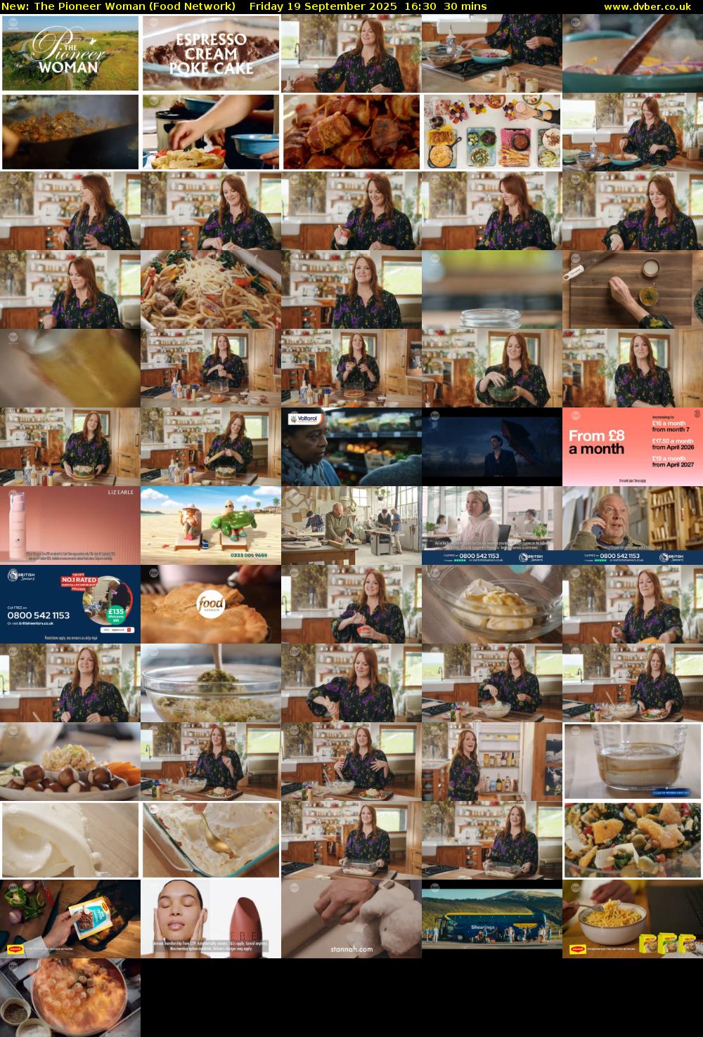 The Pioneer Woman (Food Network) Friday 19 September 2025 16:30 - 17:00
