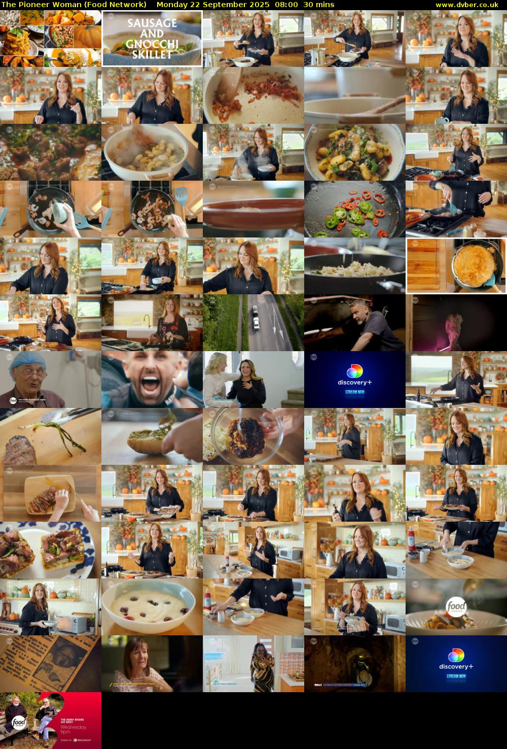 The Pioneer Woman (Food Network) Monday 22 September 2025 08:00 - 08:30