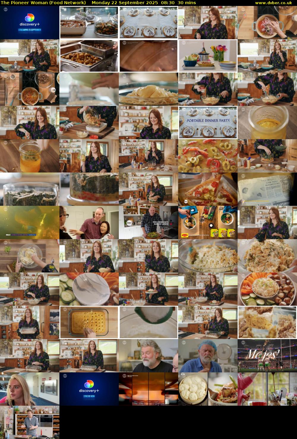 The Pioneer Woman (Food Network) Monday 22 September 2025 08:30 - 09:00