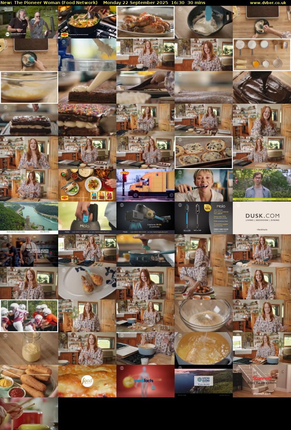 The Pioneer Woman (Food Network) Monday 22 September 2025 16:30 - 17:00