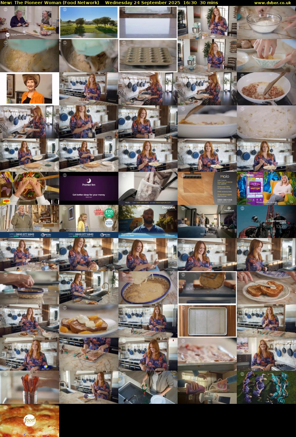 The Pioneer Woman (Food Network) Wednesday 24 September 2025 16:30 - 17:00