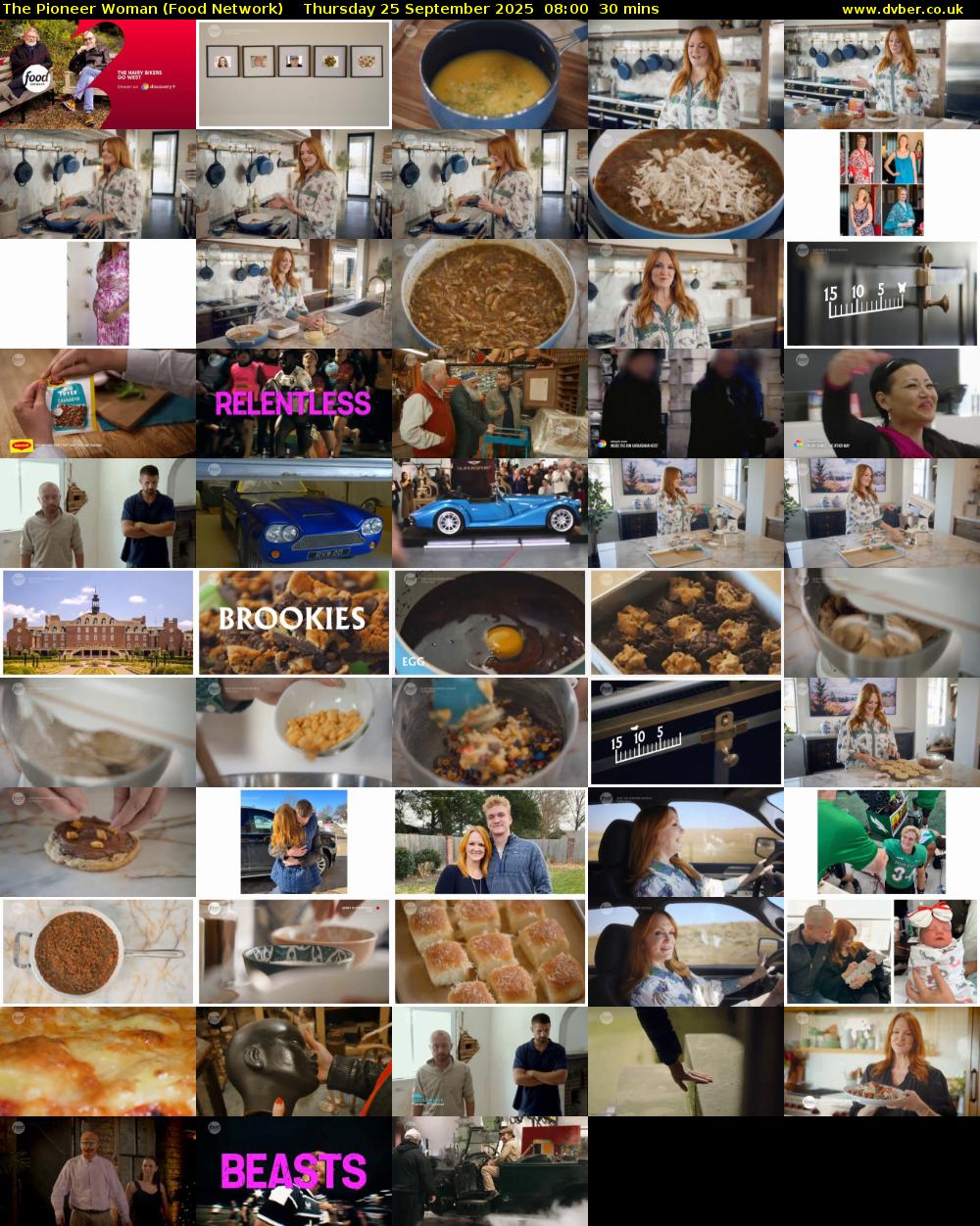 The Pioneer Woman (Food Network) Thursday 25 September 2025 08:00 - 08:30