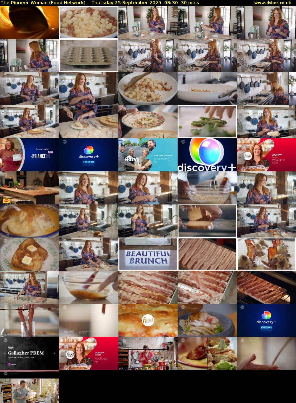 The Pioneer Woman (Food Network) Thursday 25 September 2025 08:30 - 09:00