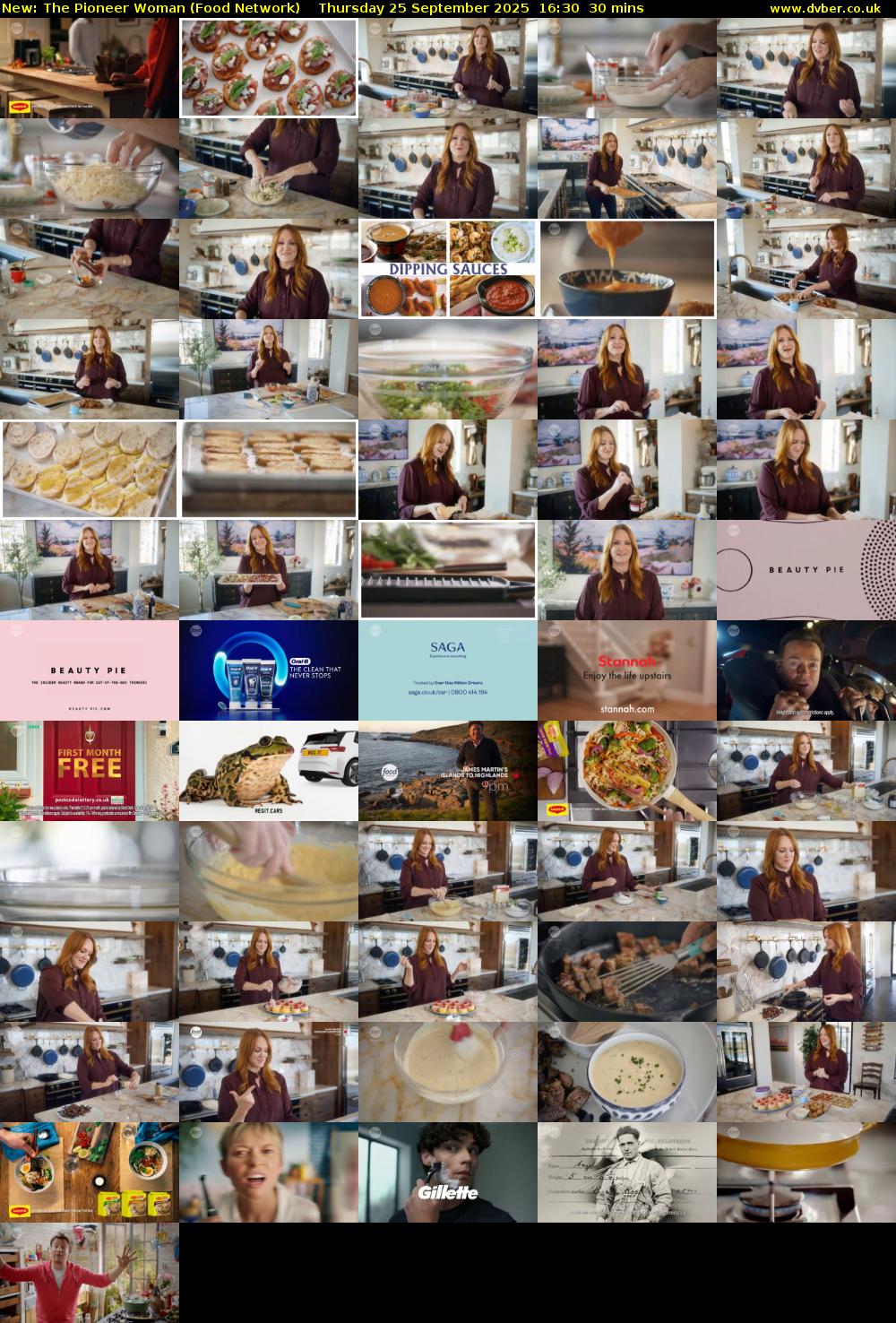 The Pioneer Woman (Food Network) Thursday 25 September 2025 16:30 - 17:00