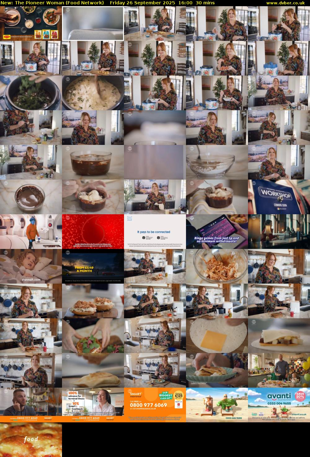 The Pioneer Woman (Food Network) Friday 26 September 2025 16:00 - 16:30