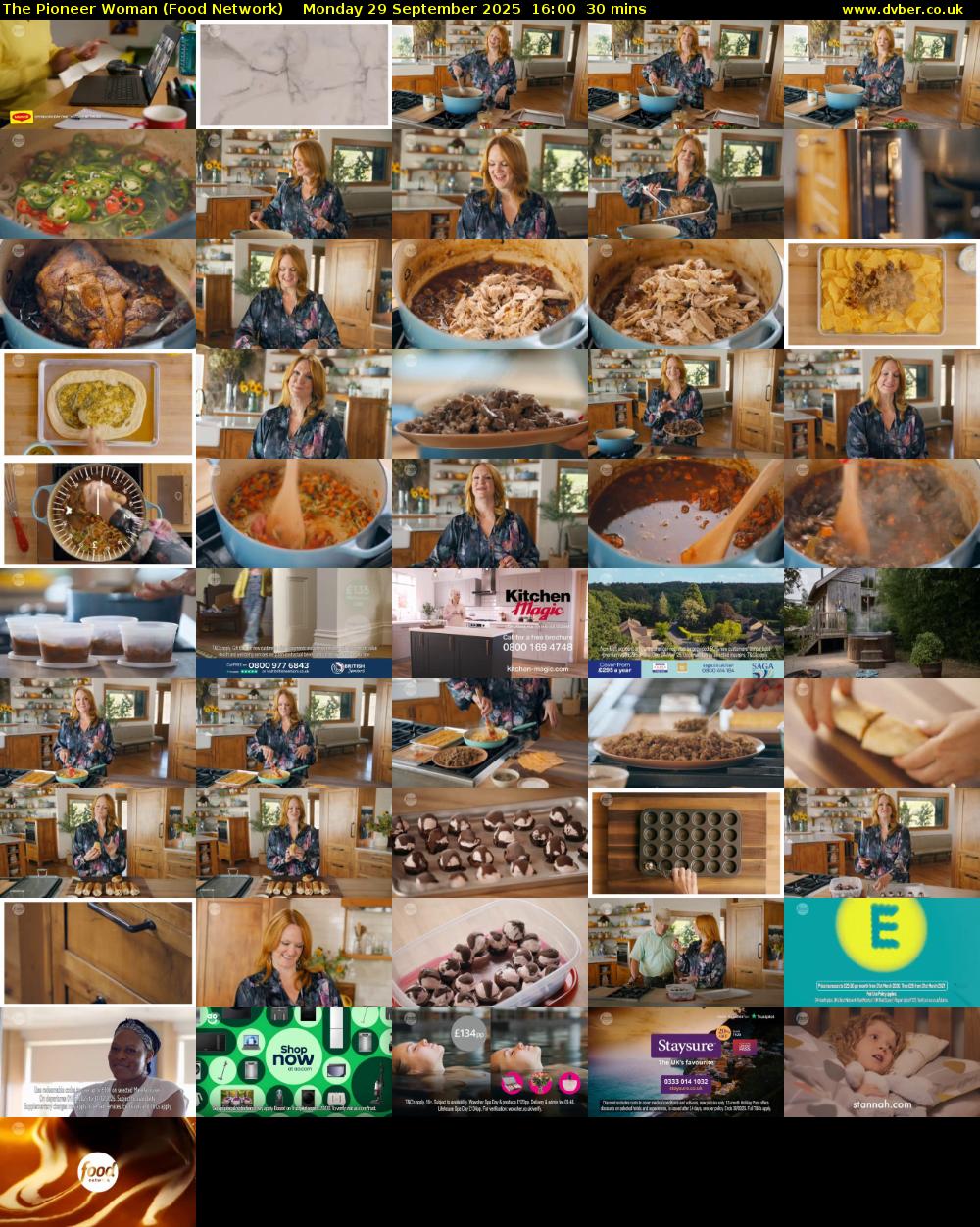 The Pioneer Woman (Food Network) Monday 29 September 2025 16:00 - 16:30