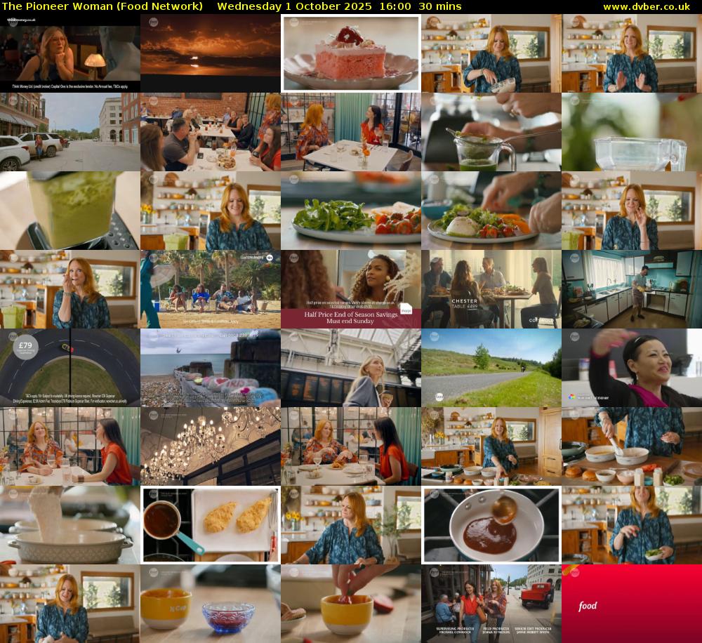 The Pioneer Woman (Food Network) Wednesday 1 October 2025 16:00 - 16:30