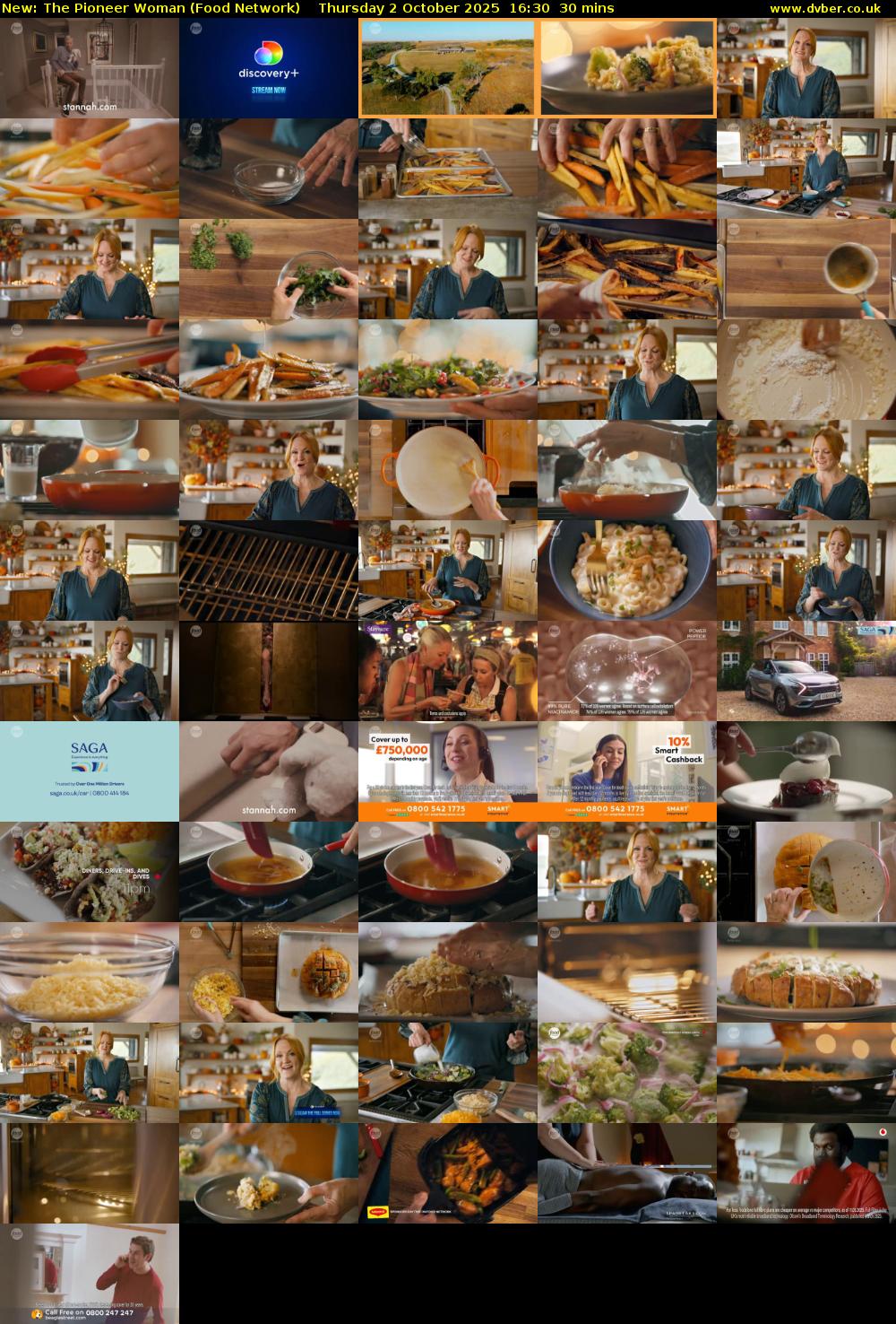 The Pioneer Woman (Food Network) Thursday 2 October 2025 16:30 - 17:00