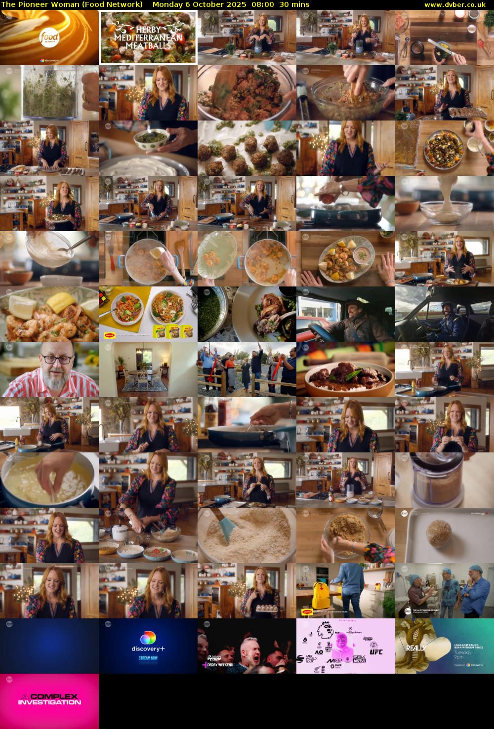 The Pioneer Woman (Food Network) Monday 6 October 2025 08:00 - 08:30