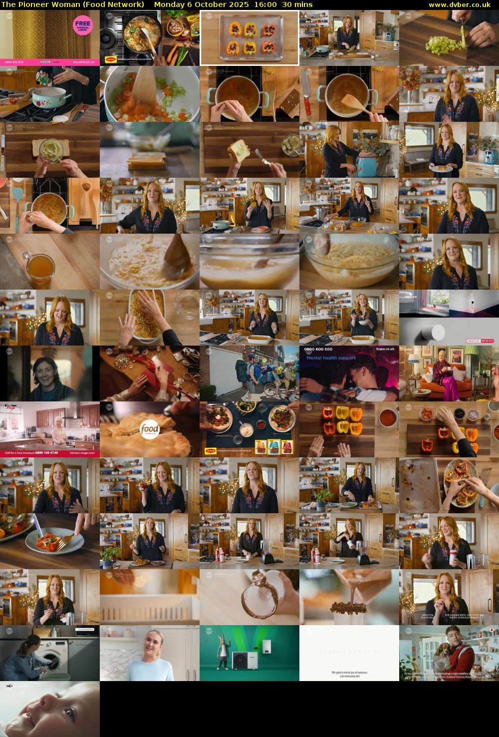 The Pioneer Woman (Food Network) Monday 6 October 2025 16:00 - 16:30