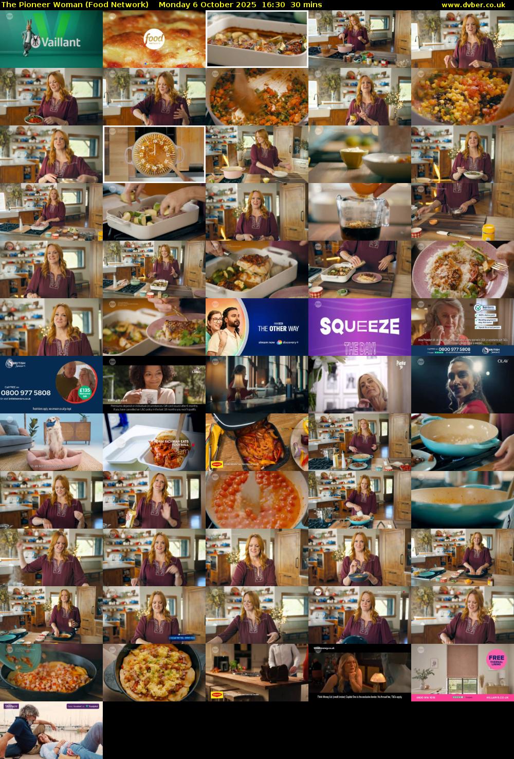 The Pioneer Woman (Food Network) Monday 6 October 2025 16:30 - 17:00