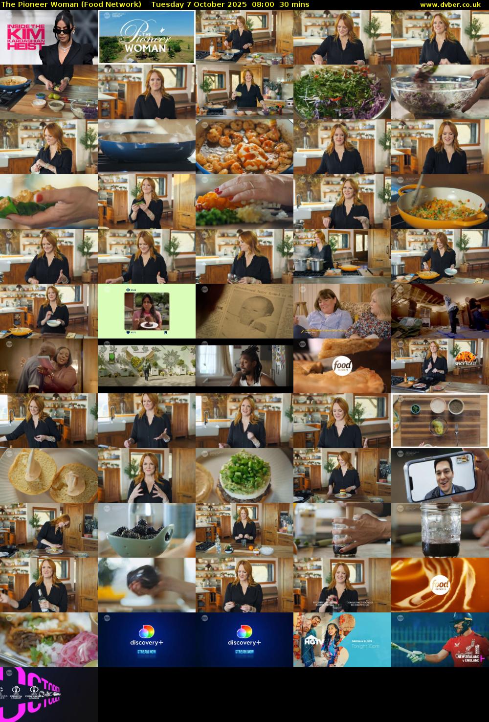 The Pioneer Woman (Food Network) Tuesday 7 October 2025 08:00 - 08:30