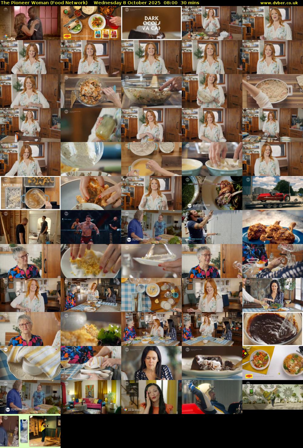 The Pioneer Woman (Food Network) Wednesday 8 October 2025 08:00 - 08:30