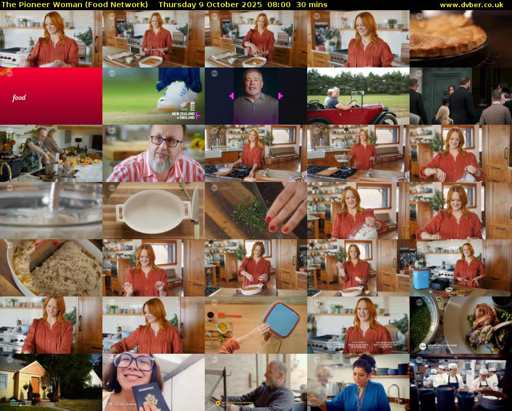 The Pioneer Woman (Food Network) Thursday 9 October 2025 08:00 - 08:30