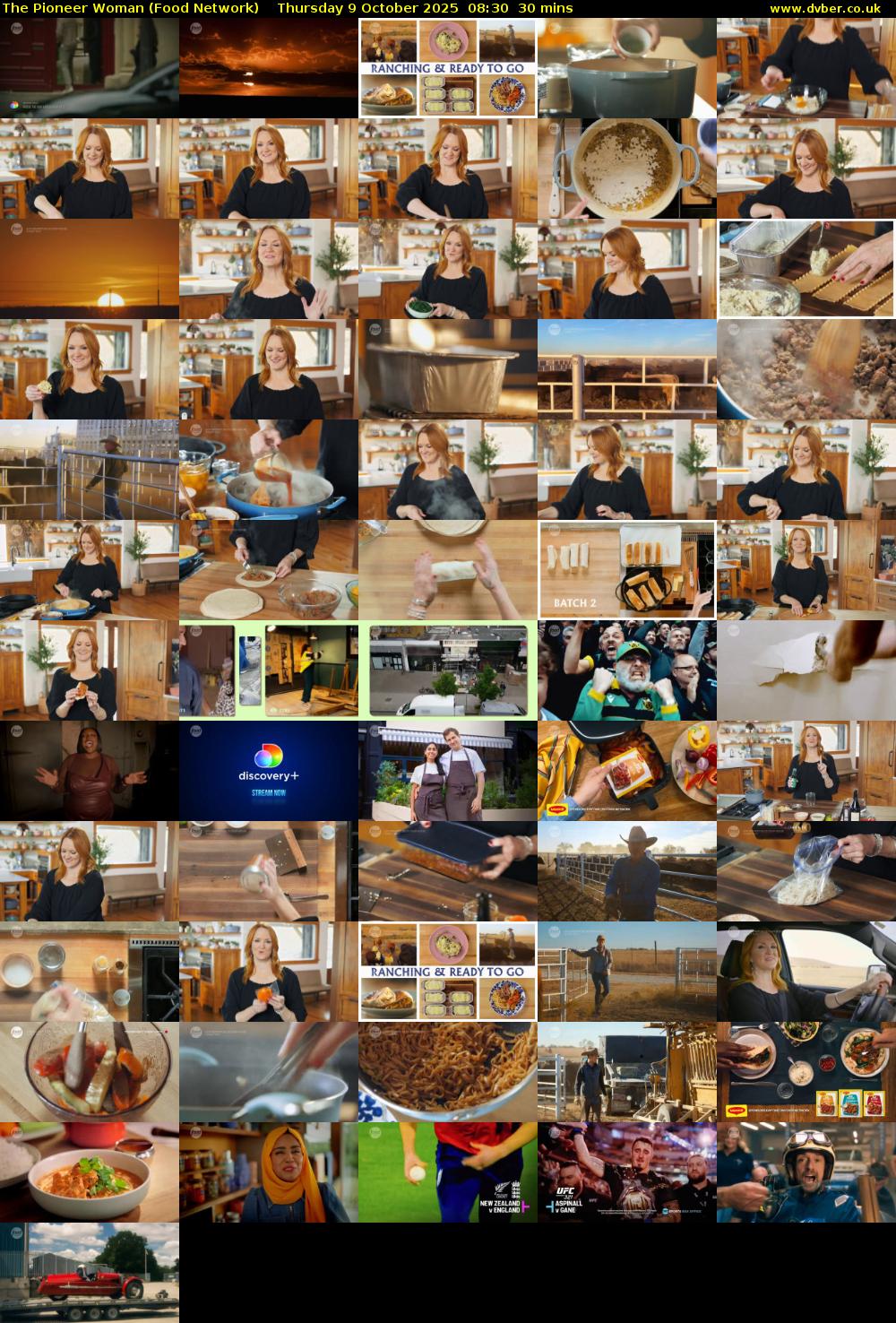 The Pioneer Woman (Food Network) Thursday 9 October 2025 08:30 - 09:00