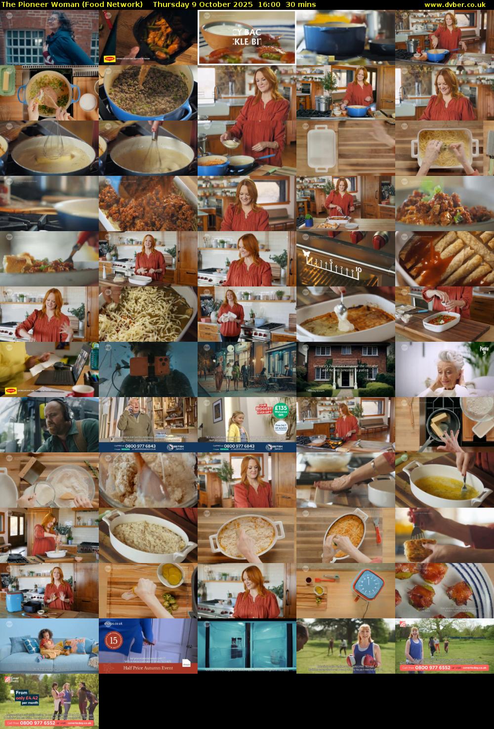The Pioneer Woman (Food Network) Thursday 9 October 2025 16:00 - 16:30