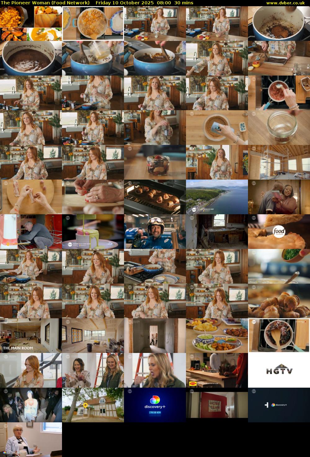 The Pioneer Woman (Food Network) Friday 10 October 2025 08:00 - 08:30