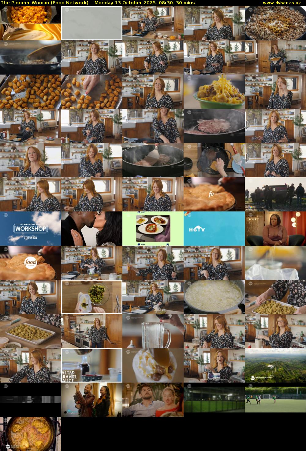 The Pioneer Woman (Food Network) Monday 13 October 2025 08:30 - 09:00