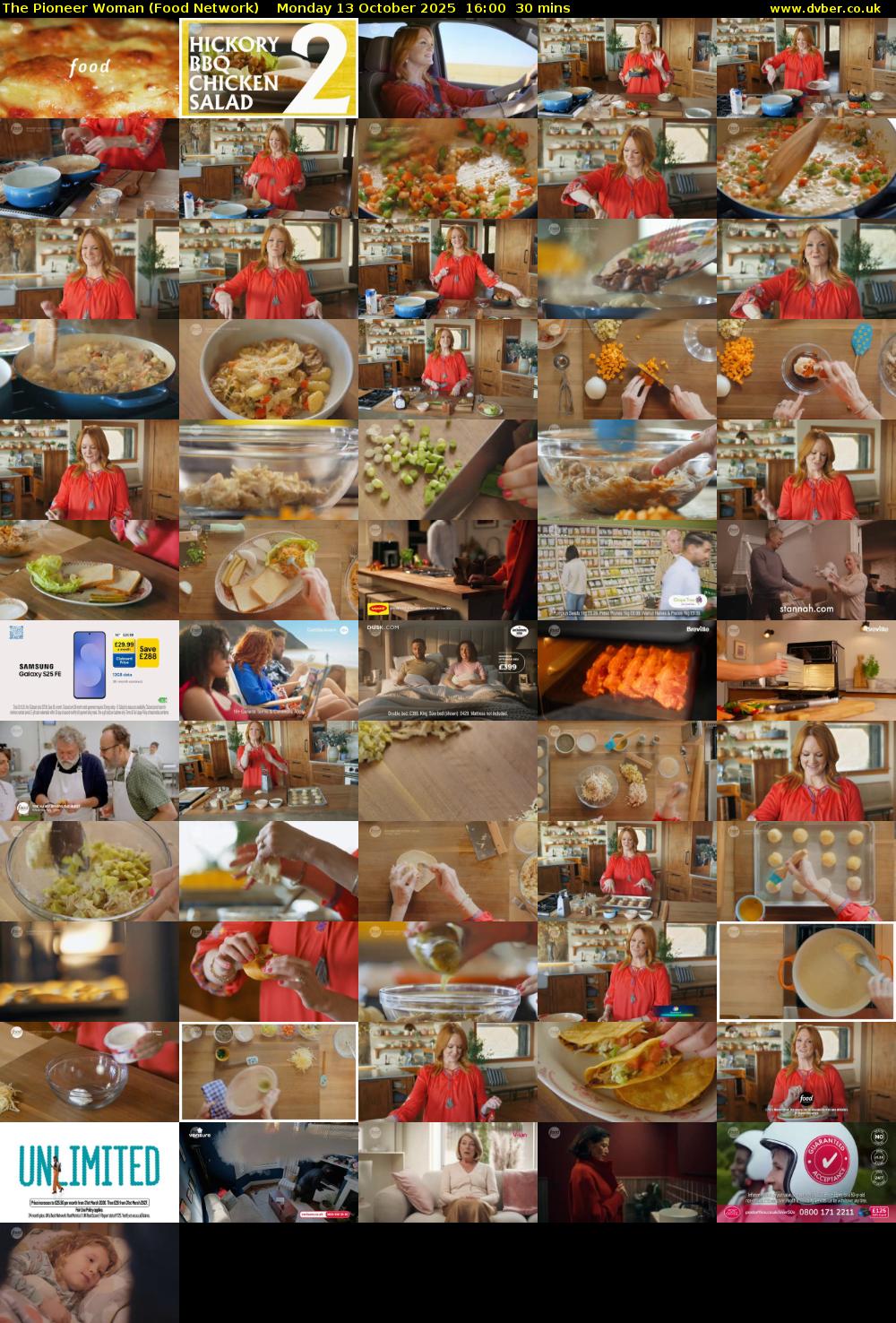 The Pioneer Woman (Food Network) Monday 13 October 2025 16:00 - 16:30
