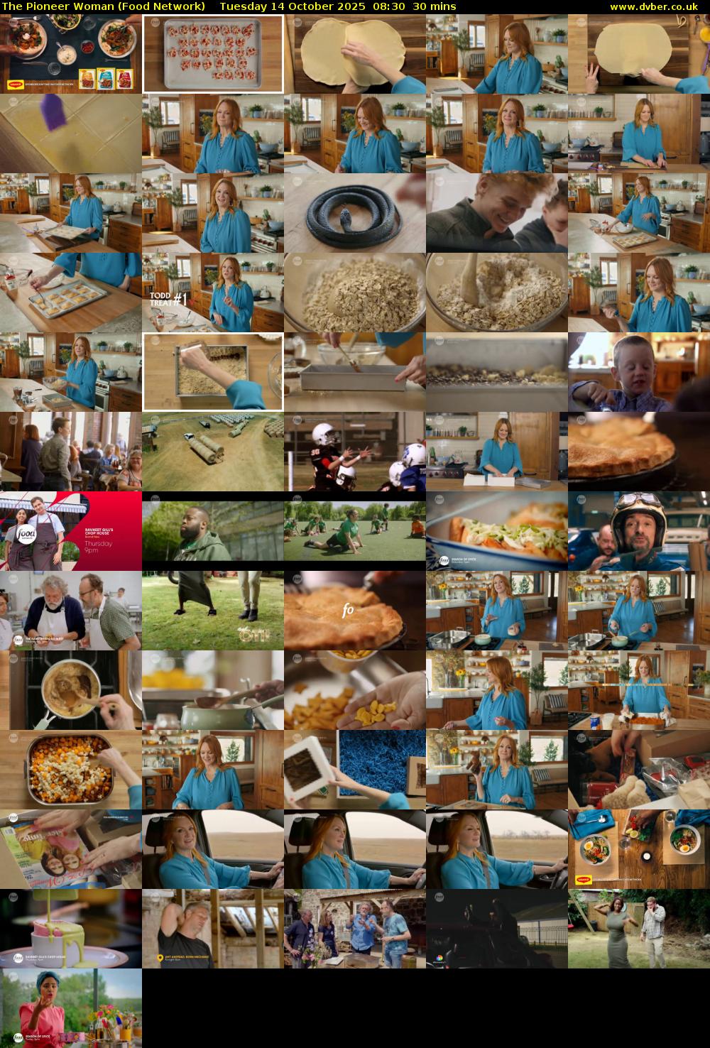 The Pioneer Woman (Food Network) Tuesday 14 October 2025 08:30 - 09:00