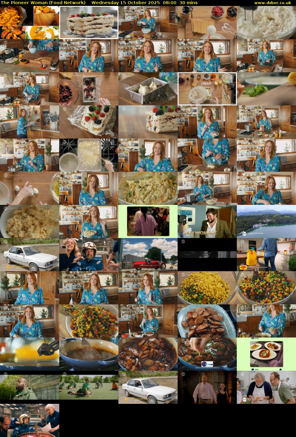 The Pioneer Woman (Food Network) Wednesday 15 October 2025 08:00 - 08:30