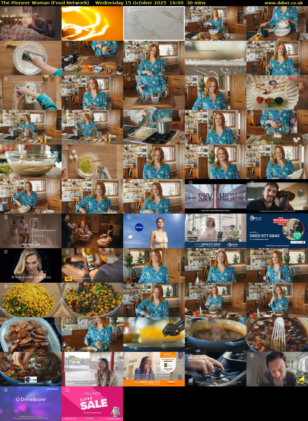 The Pioneer Woman (Food Network) Wednesday 15 October 2025 16:00 - 16:30