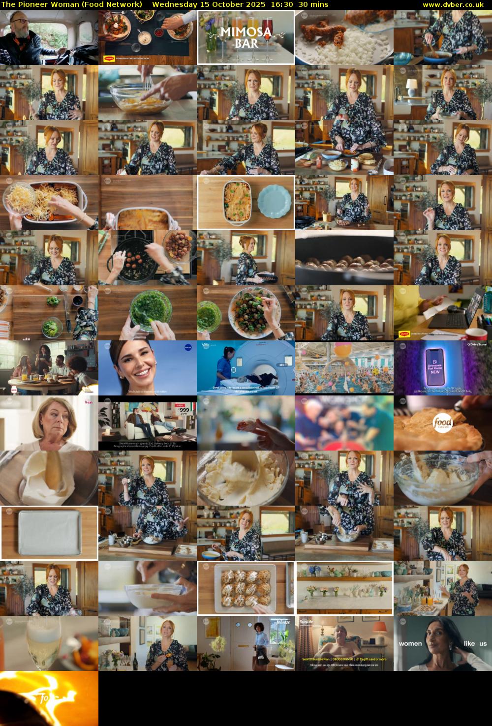 The Pioneer Woman (Food Network) Wednesday 15 October 2025 16:30 - 17:00