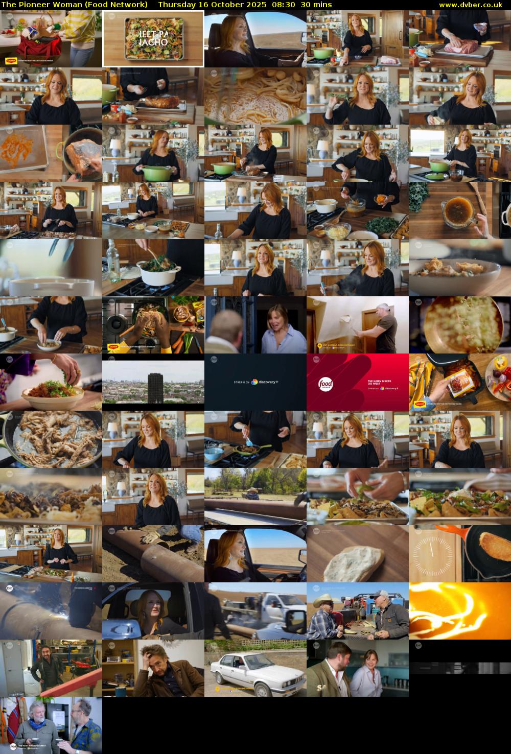The Pioneer Woman (Food Network) Thursday 16 October 2025 08:30 - 09:00