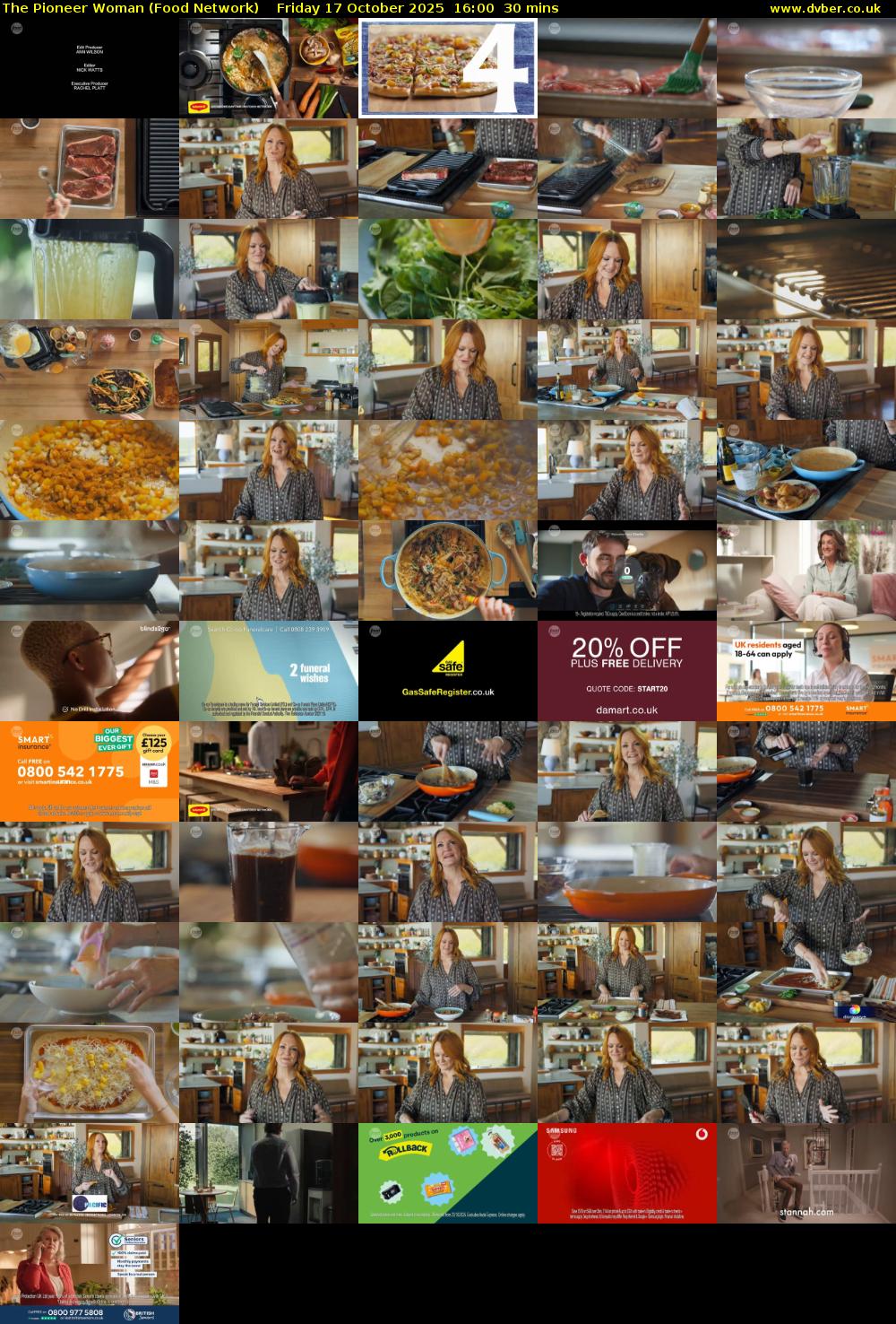 The Pioneer Woman (Food Network) Friday 17 October 2025 16:00 - 16:30