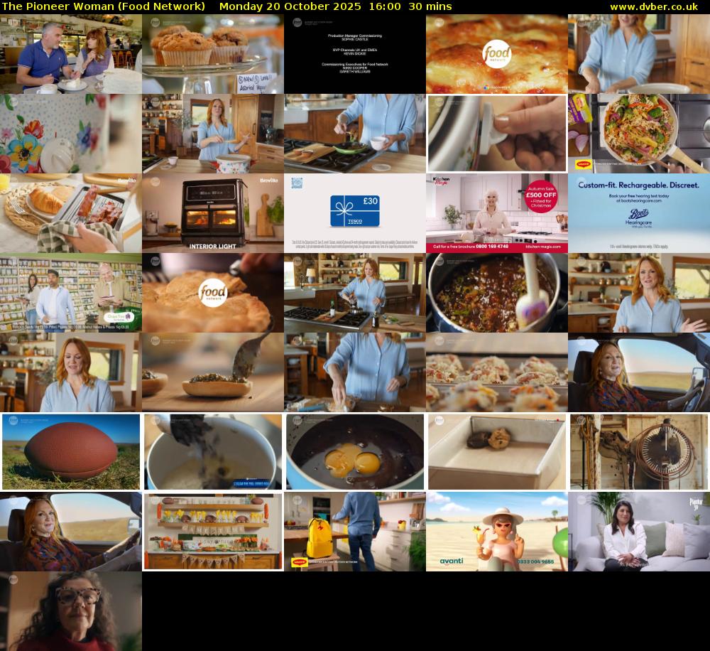 The Pioneer Woman (Food Network) Monday 20 October 2025 16:00 - 16:30