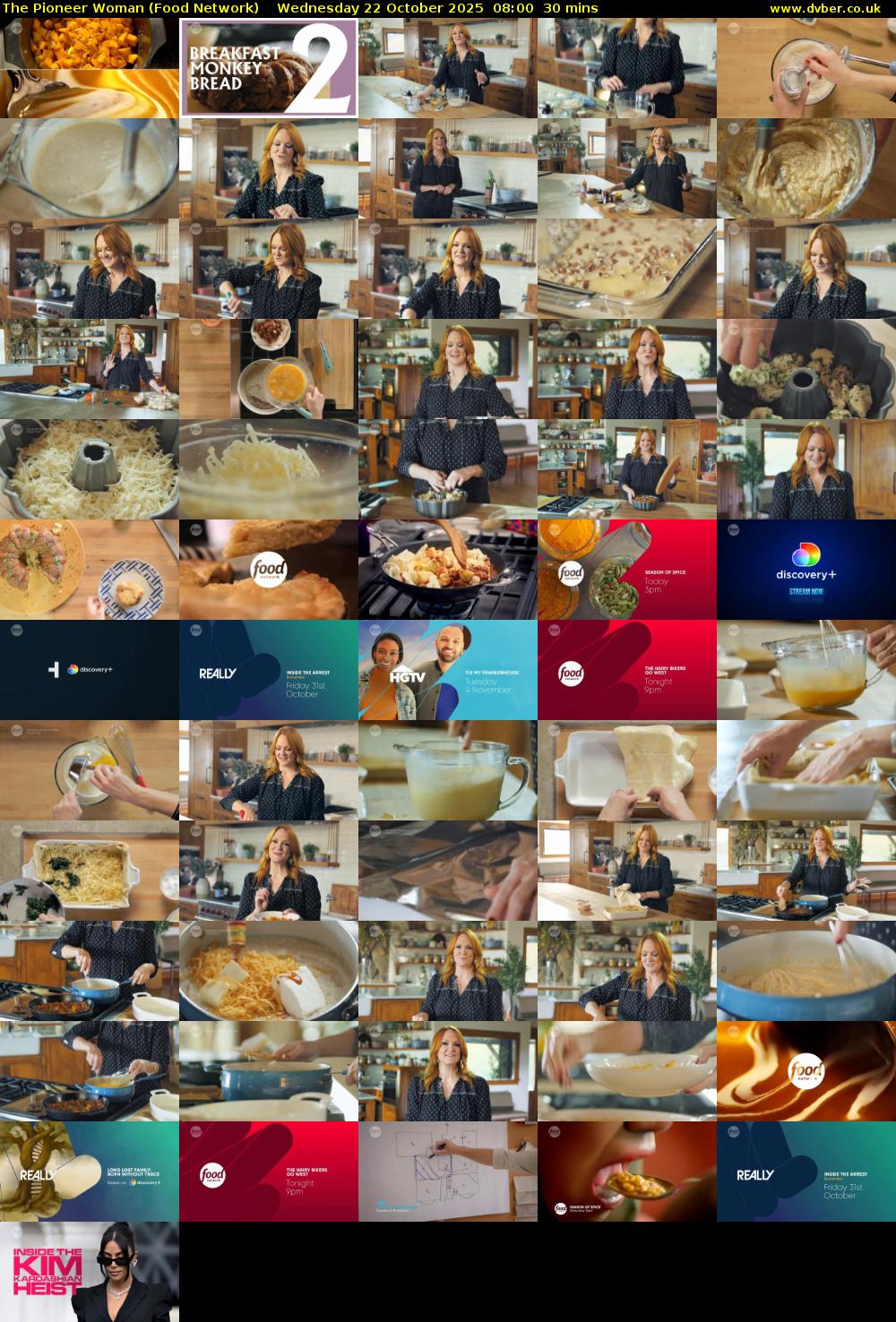 The Pioneer Woman (Food Network) Wednesday 22 October 2025 08:00 - 08:30